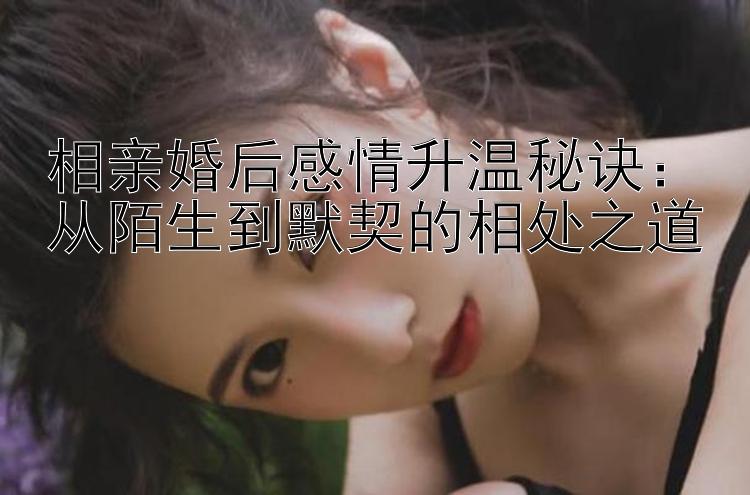 相亲婚后感情升温秘诀：从陌生到默契的相处之道